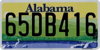 AL license plate 65DB416