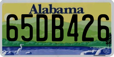 AL license plate 65DB426