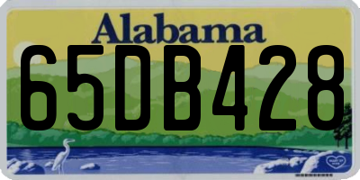 AL license plate 65DB428