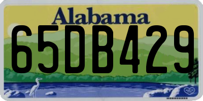 AL license plate 65DB429