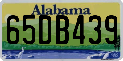AL license plate 65DB439