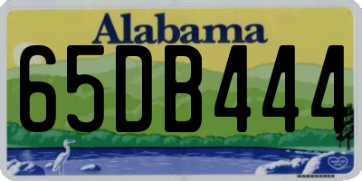 AL license plate 65DB444