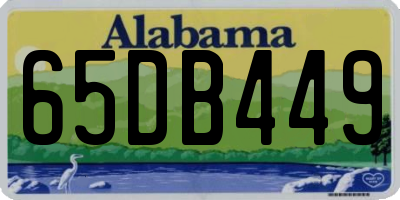 AL license plate 65DB449