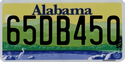 AL license plate 65DB450