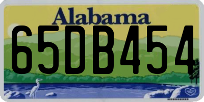 AL license plate 65DB454