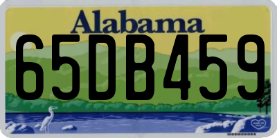 AL license plate 65DB459
