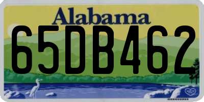 AL license plate 65DB462