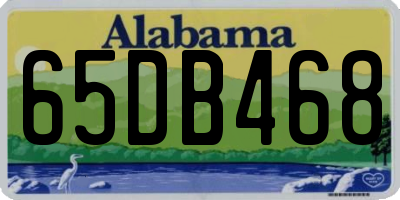 AL license plate 65DB468