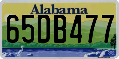 AL license plate 65DB477