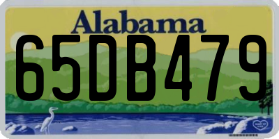 AL license plate 65DB479