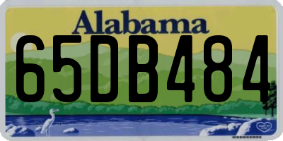 AL license plate 65DB484