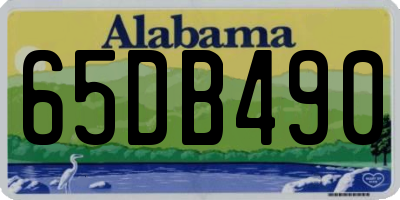 AL license plate 65DB490