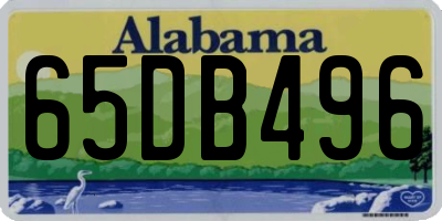 AL license plate 65DB496