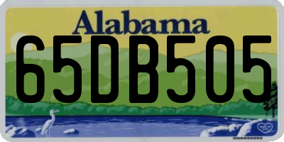 AL license plate 65DB505