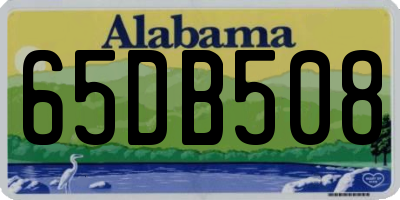 AL license plate 65DB508