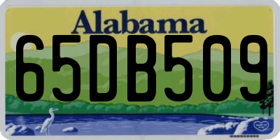 AL license plate 65DB509