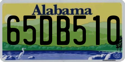 AL license plate 65DB510