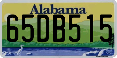 AL license plate 65DB515