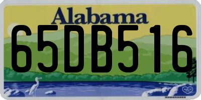 AL license plate 65DB516