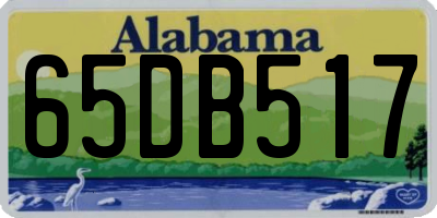 AL license plate 65DB517