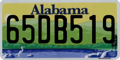 AL license plate 65DB519