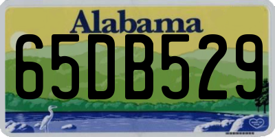 AL license plate 65DB529