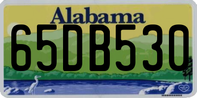 AL license plate 65DB530