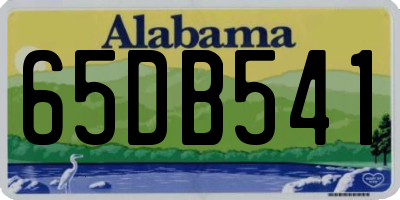 AL license plate 65DB541