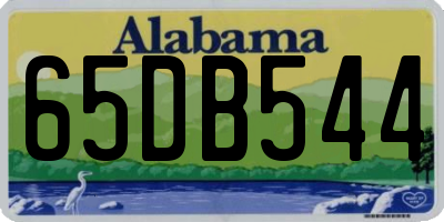 AL license plate 65DB544