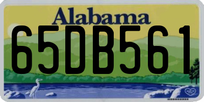 AL license plate 65DB561