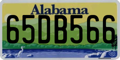 AL license plate 65DB566