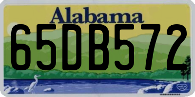AL license plate 65DB572