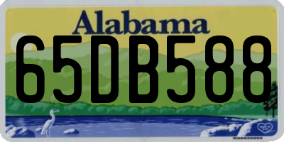 AL license plate 65DB588