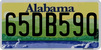 AL license plate 65DB590