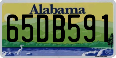 AL license plate 65DB591