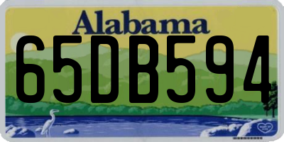 AL license plate 65DB594