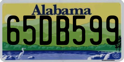 AL license plate 65DB599