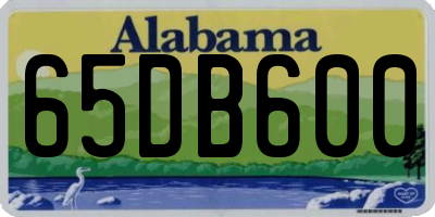 AL license plate 65DB600