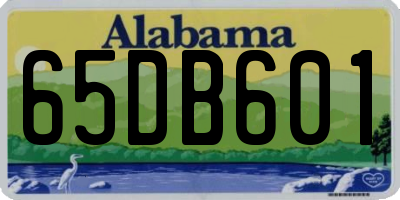 AL license plate 65DB601