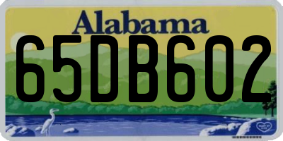 AL license plate 65DB602