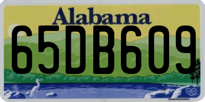AL license plate 65DB609