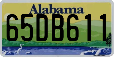 AL license plate 65DB611