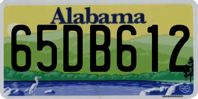 AL license plate 65DB612