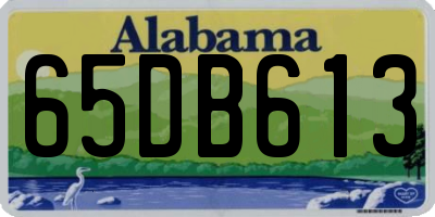 AL license plate 65DB613