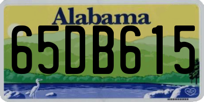 AL license plate 65DB615