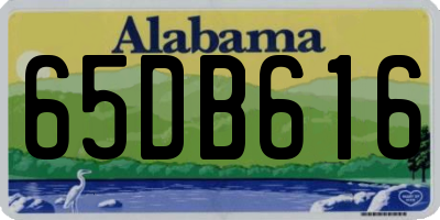 AL license plate 65DB616