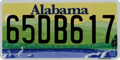 AL license plate 65DB617