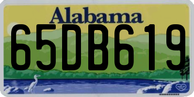 AL license plate 65DB619