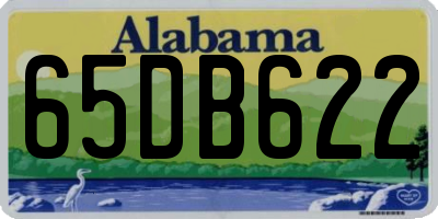 AL license plate 65DB622