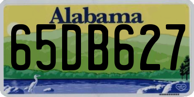 AL license plate 65DB627